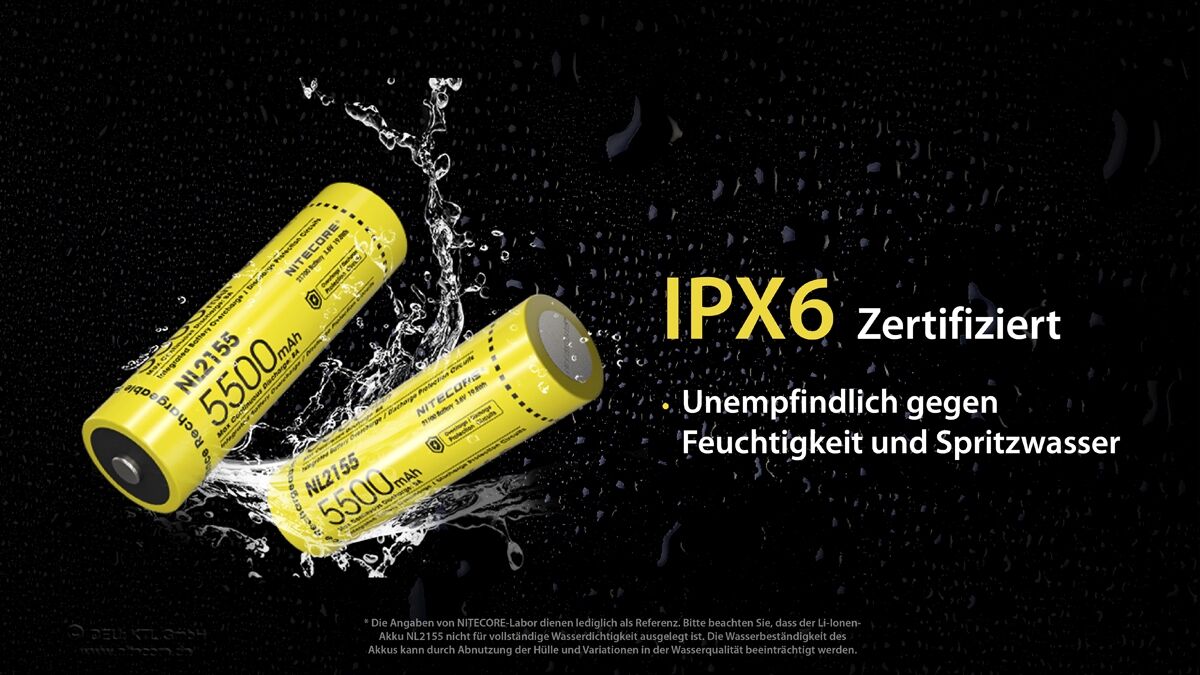 Nitecore Li-Ion Akku Typ 21700 - 5500mAh - NL2155