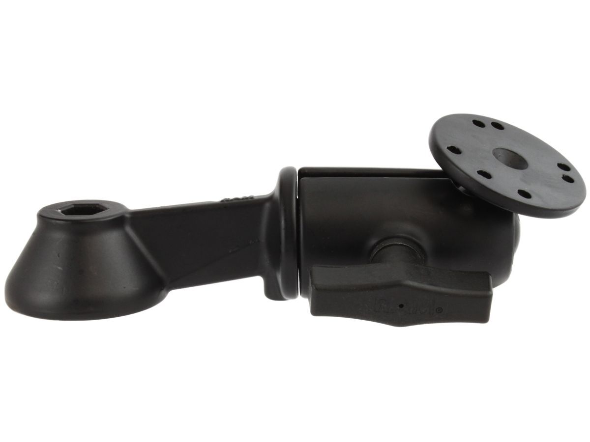 RAM Mounts Schwenkarm-Komponente für Tele Pole - Octagon-Verbindungsarm, runde Basisplatte (AMPS), C-Kugel (1,5 Zoll), im Polybeutel