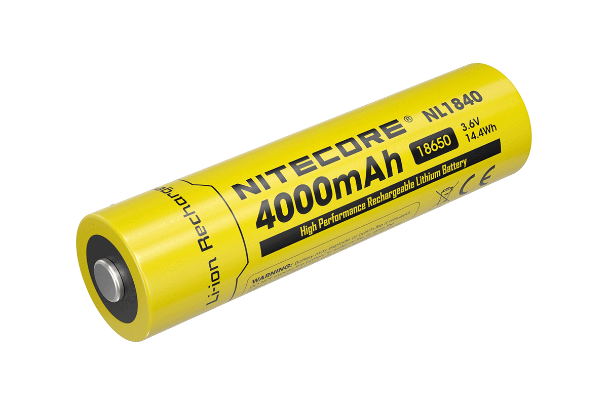 Nitecore Li-Ion Akku 18650, 4000mAh - NL1840
