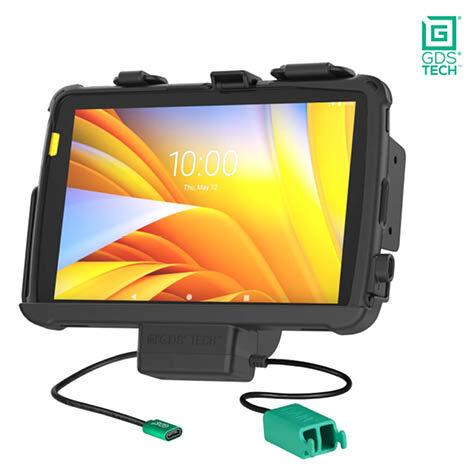 RAM Mounts GDS EZ-Roll'r Halteschale für Zebra ET40 & ET45 (10") Tablets in IntelliSkin Schutzhülle - USB-C & Dual USB-A-Anschluss