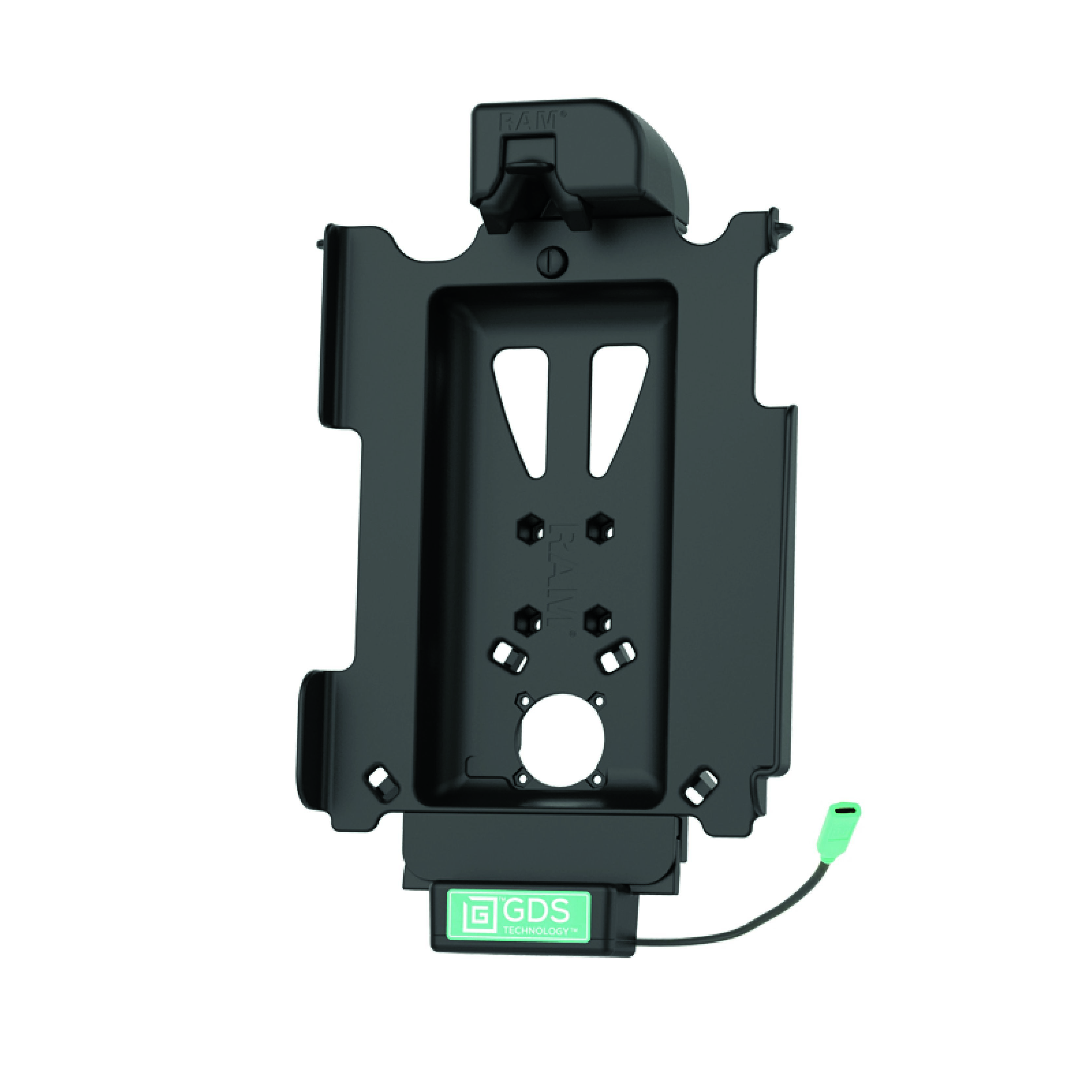 RAM Mounts GDS Tough-Dock Halteschale (Schnappverschluss) für Apple iPad 10. & 11. Gen, Pro 11" (M4), Air 11" (M2 & M3) - In IntelliSkin Next-Gen Schutzhülle - USB-C Anschluss