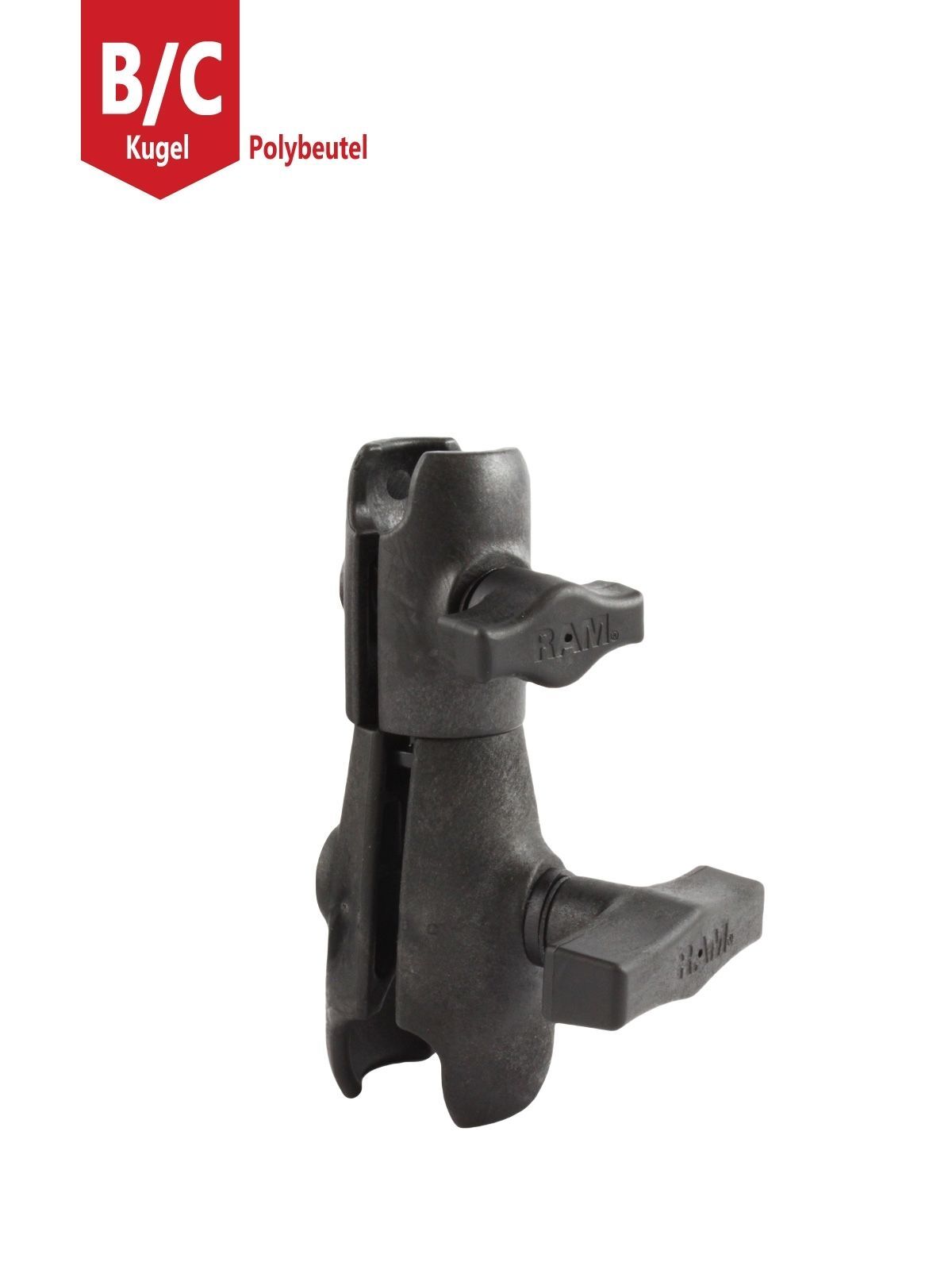 RAM Mounts Verbundstoff-Verbindungsarm, Octagon-Verbindung, drehbar - B-Kugel (1 Zoll)- und C-Kugel (1,5 Zoll)-Aufnahme, im Polybeutel