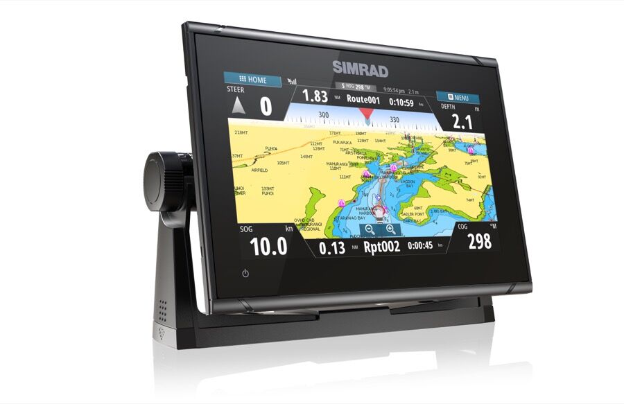 GO9_FR_Route_Simrad-GO9-XSE-Right-Facing_15326 Simrad Go9 XSE Multifunktionsdisplay 3G Radar Bundle