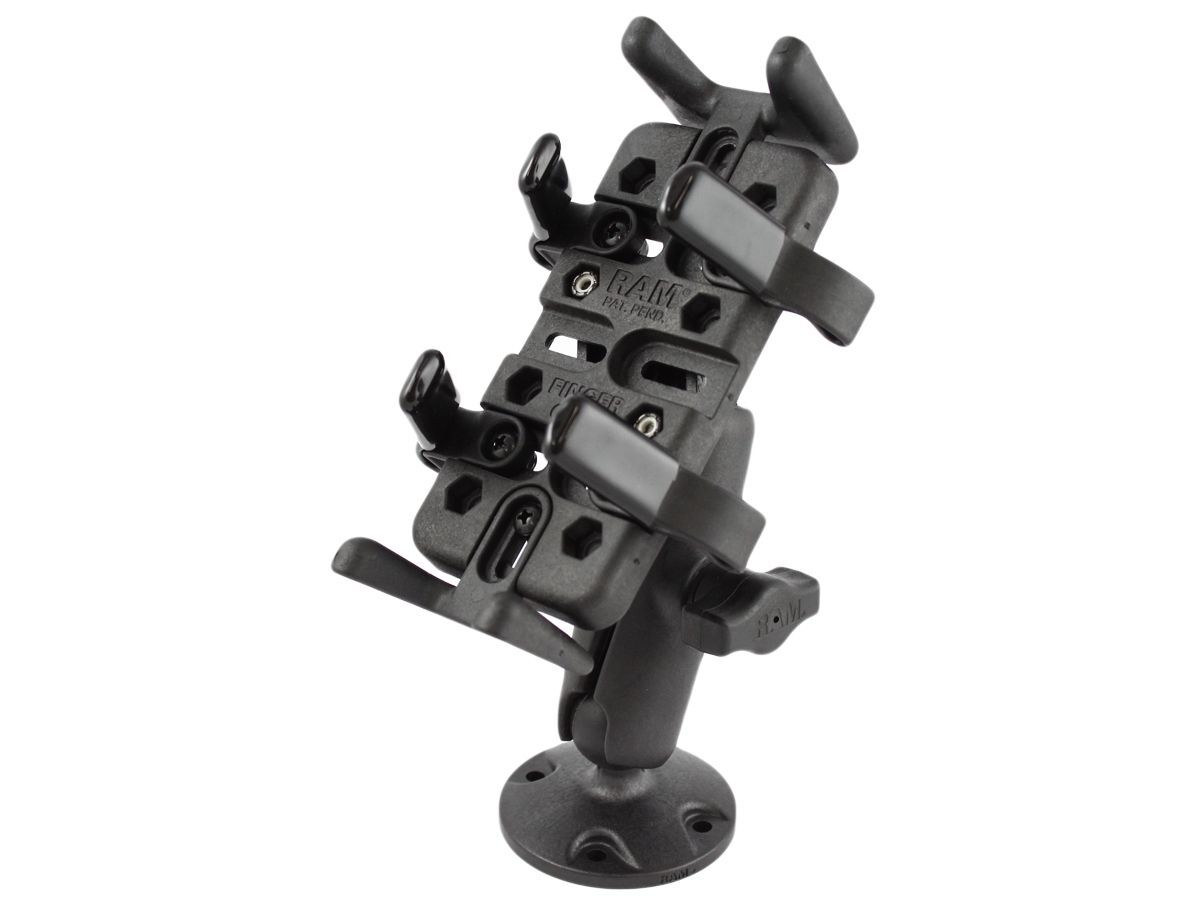 RAM Mounts Universal Verbundstoff-Aufbau-Halterung für elektronische Kleingeräte - mit runder Basisplatte, B-Kugel (1 Zoll)