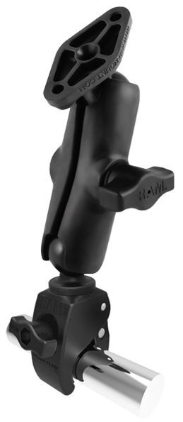 RAM Mounts Tough-Claw Set - B-Kugel (1 Zoll), Tough-Claw klein (Durchmesser 15,9-29,0 mm), mittlerer Verbindungsarm (ca. 90 mm)