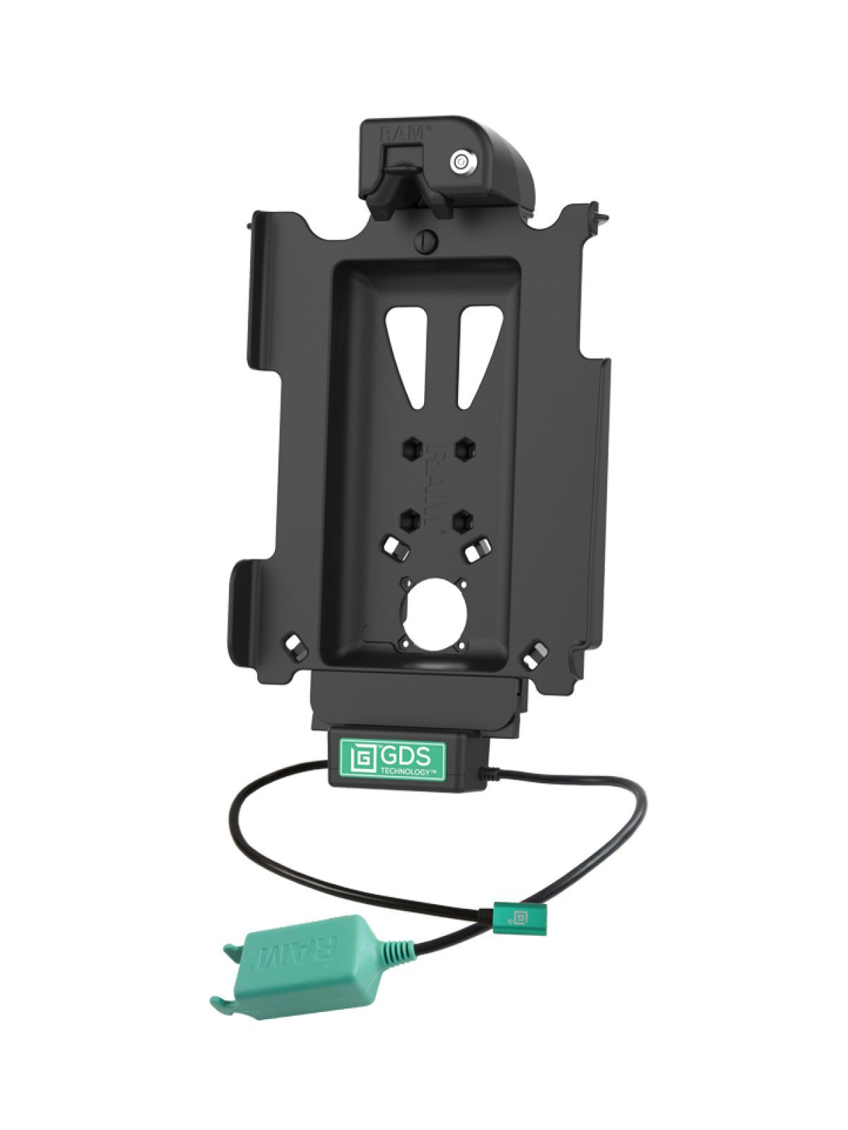 RAM Mounts GDS Tough-Dock Halteschale (Schlüsselverriegelung) für Apple iPad 10. & 11. Gen, Pro 11" (M4), Air 11“ (M2 & M3) - In IntelliSkin Next-Gen Schutzhülle - USB-C & Dual USB-A Anschluss