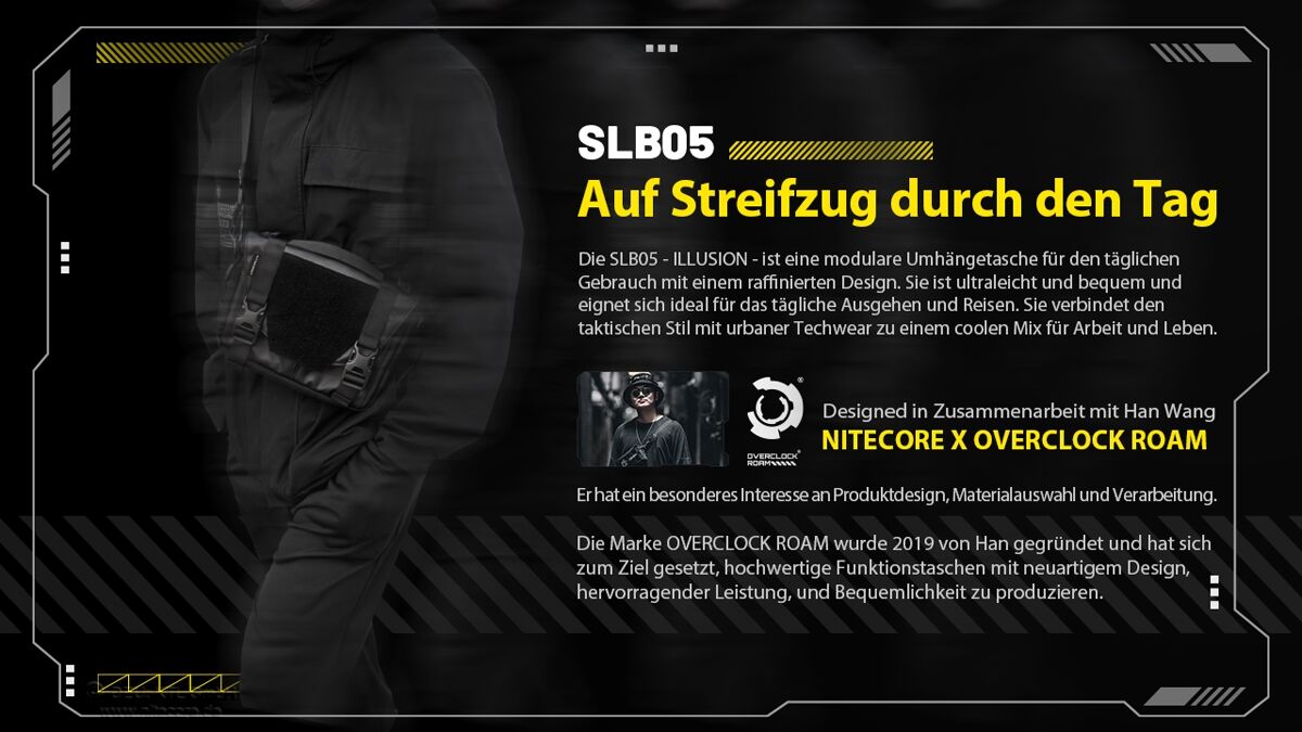 Nitecore SLB05 - EDC-Slingbag, 2 Liter