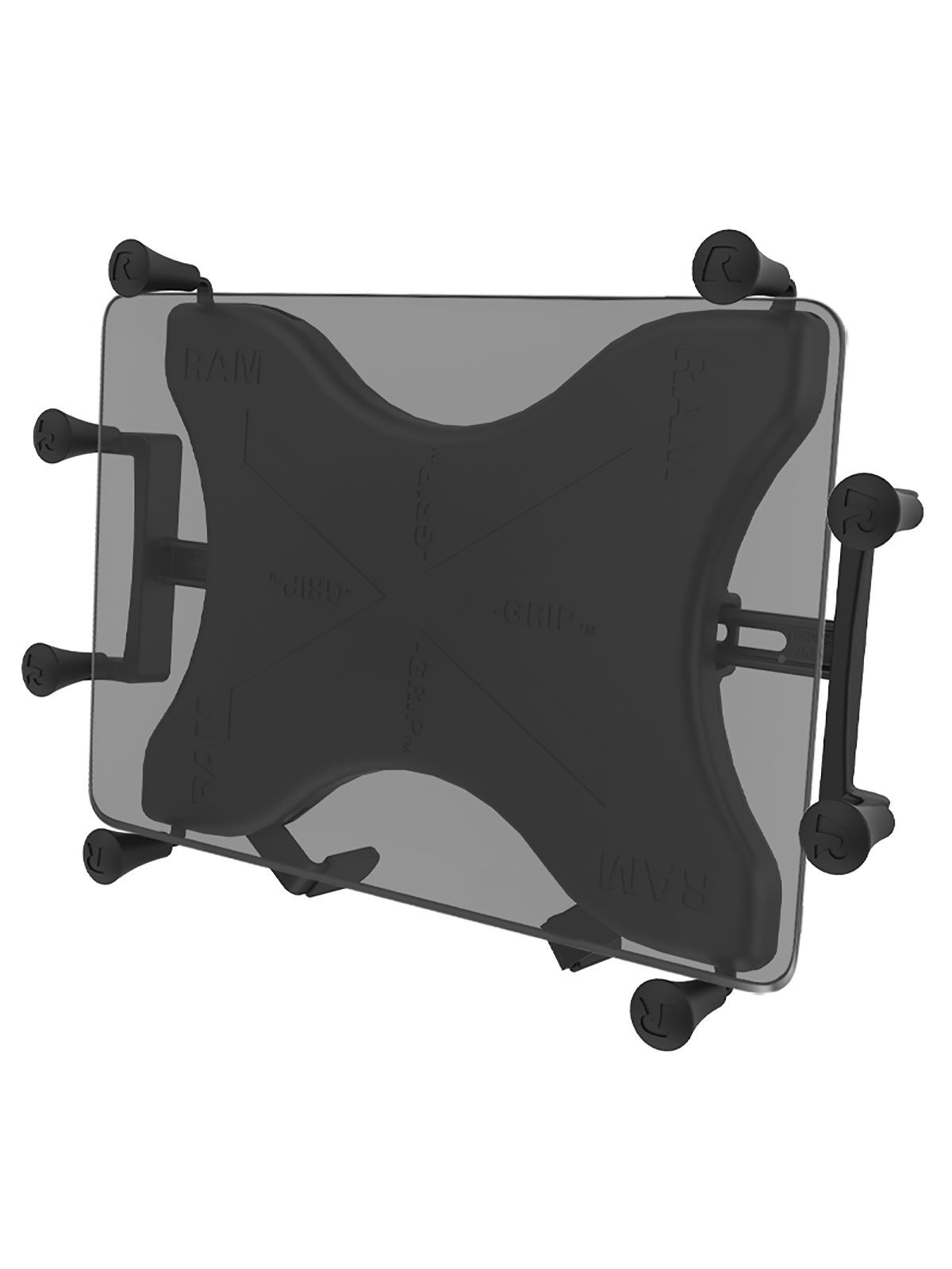 RAM Mounts X-Grip Halteklammer für Tablets (9-11 Zoll) - AMPS- & VESA 75x75 mm Anbindung - Schrauben-Set
