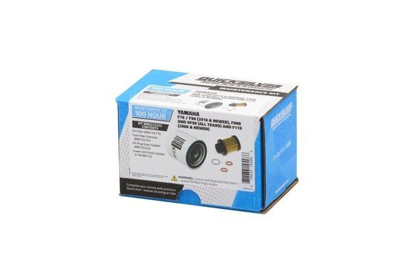 Quicksilver Wartungskit Yamaha F75/F90 (2016>) F90B & VF90 (alle) F115 (2006 & neuer) Quicksilver Wartungskit Yamaha F75/F90 (2016>) F90B & VF90 (alle) F115 (2006 & neuer)