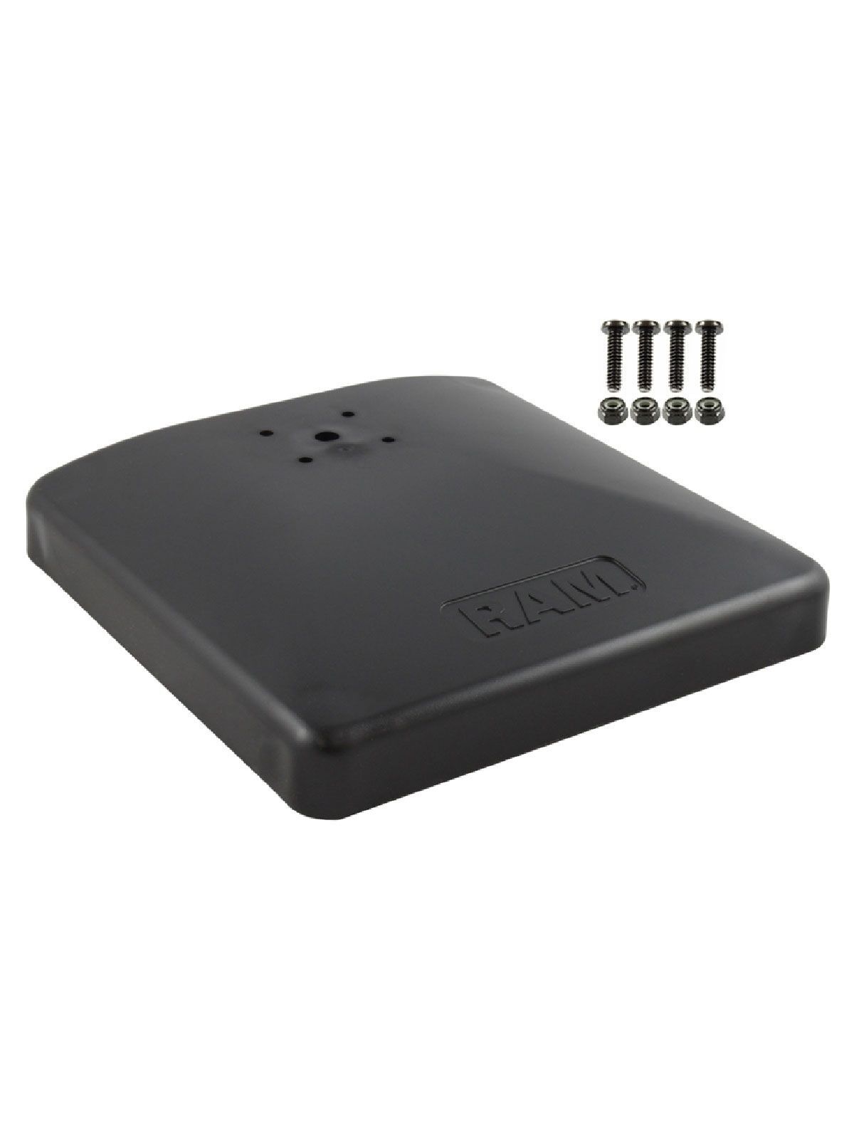 RAM Mounts Verbundstoff-Standbasis inkl. Gewicht - AMPS-Lochmuster - 228mm x 228 mm - Schrauben-Set