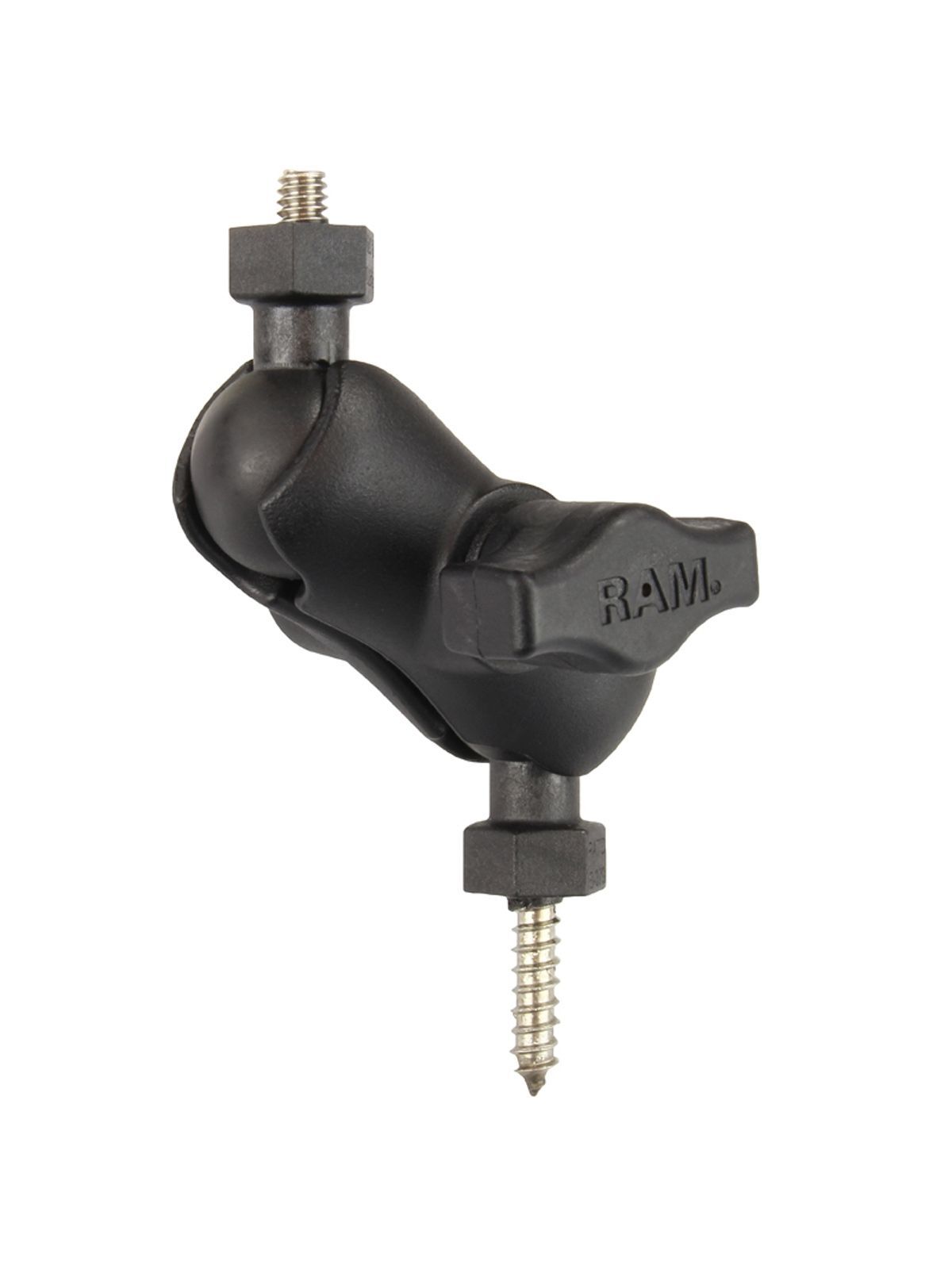 RAM Mounts Tough-Ball Kamerahalterung (kurz) mit 1/4"-20 Gewindestift - mit Tough-Ball (Spitzgewinde), B-Kugel (1 Zoll)