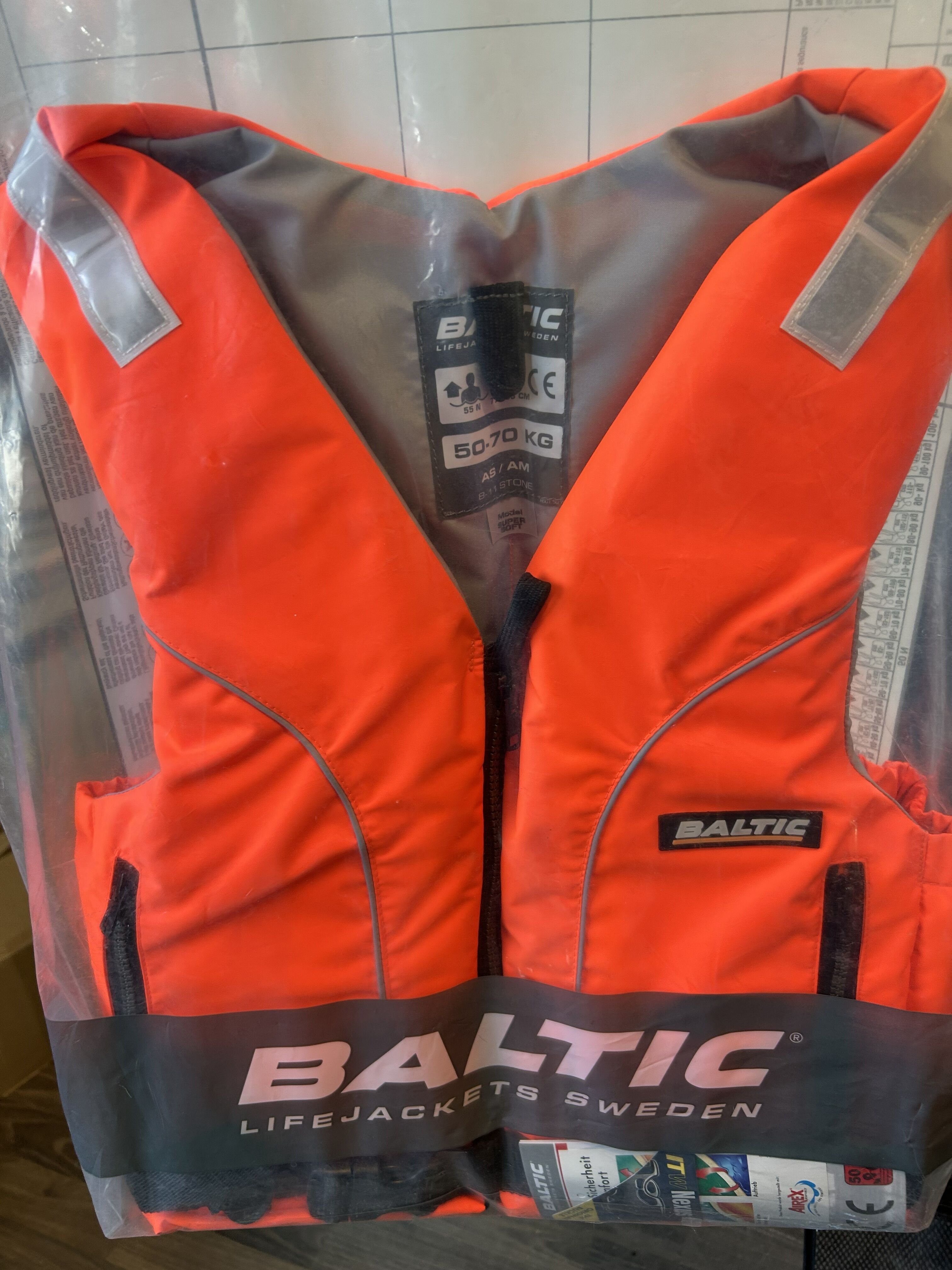 Baltic Super Soft Schwimmhilfe Orange 50-70 kg