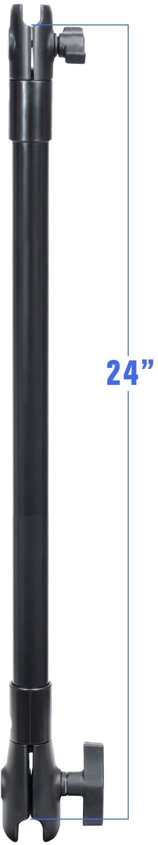 RAM Mounts Verbundstoff-Verlängerungsarm mit B- u. C-Kugel Aufnahme (1 u. 1,5 Zoll) - ca. 600 mm lang, im Polybeutel