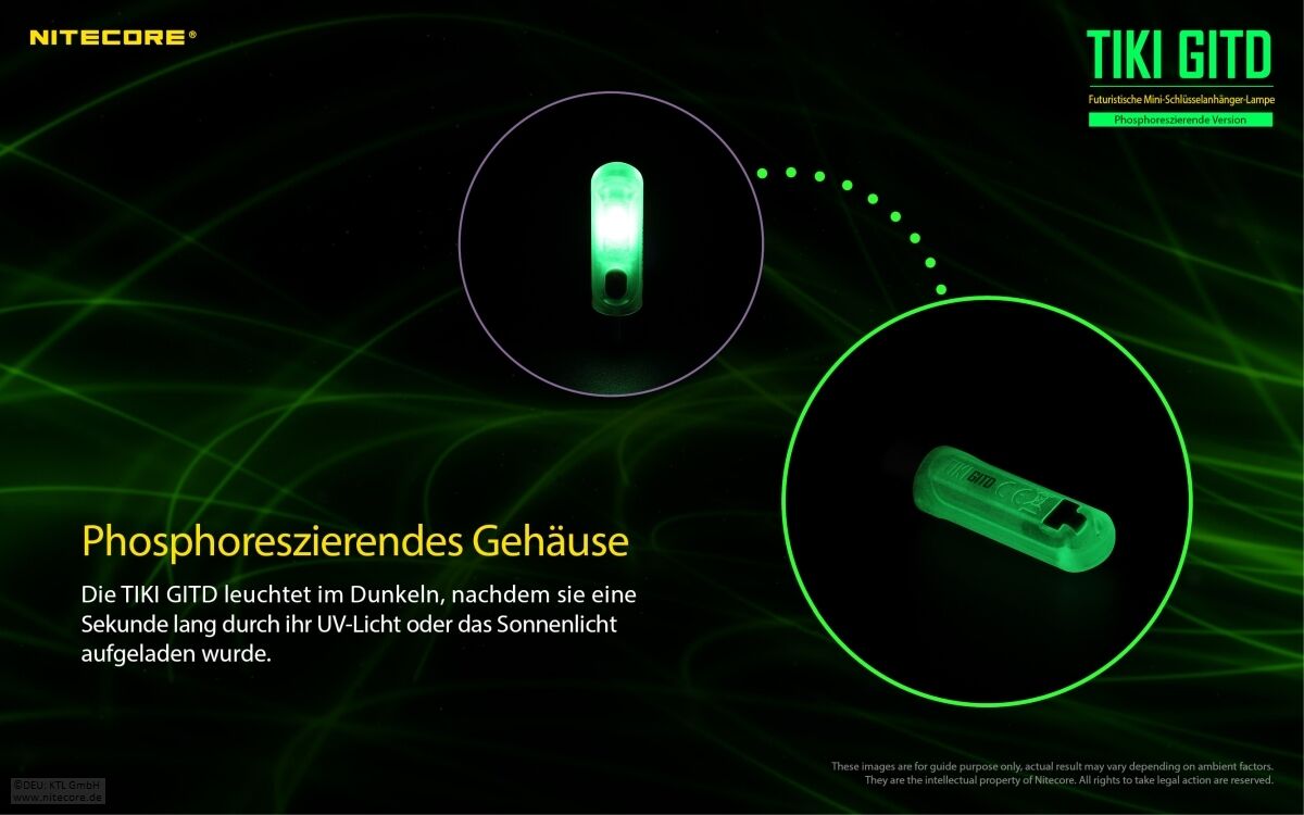 Nitecore TIKI GITD - Glow in the dark