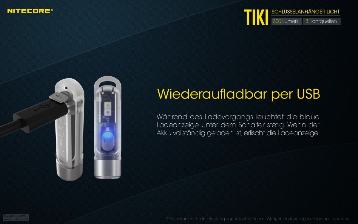Nitecore TIKI LE - 300 Lumen