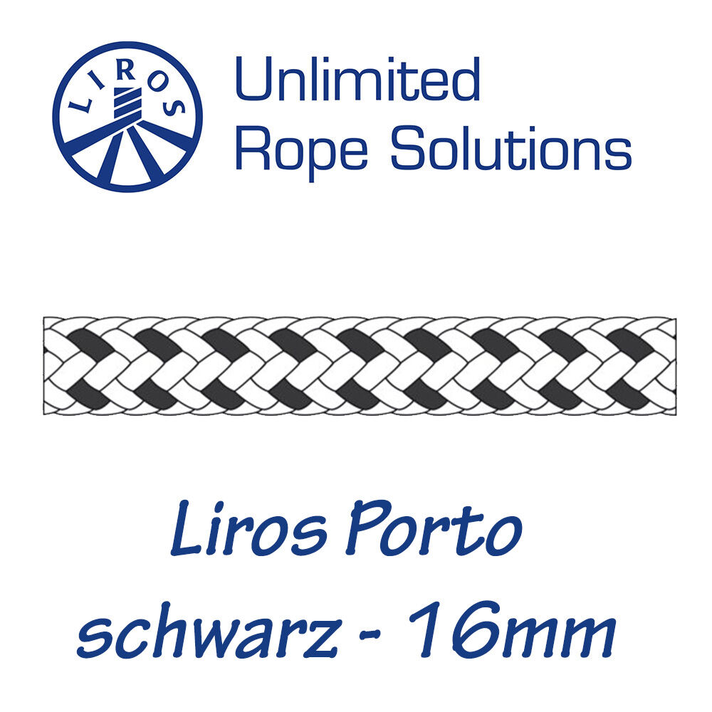 Liros Porto weiß/schwarz 16mm