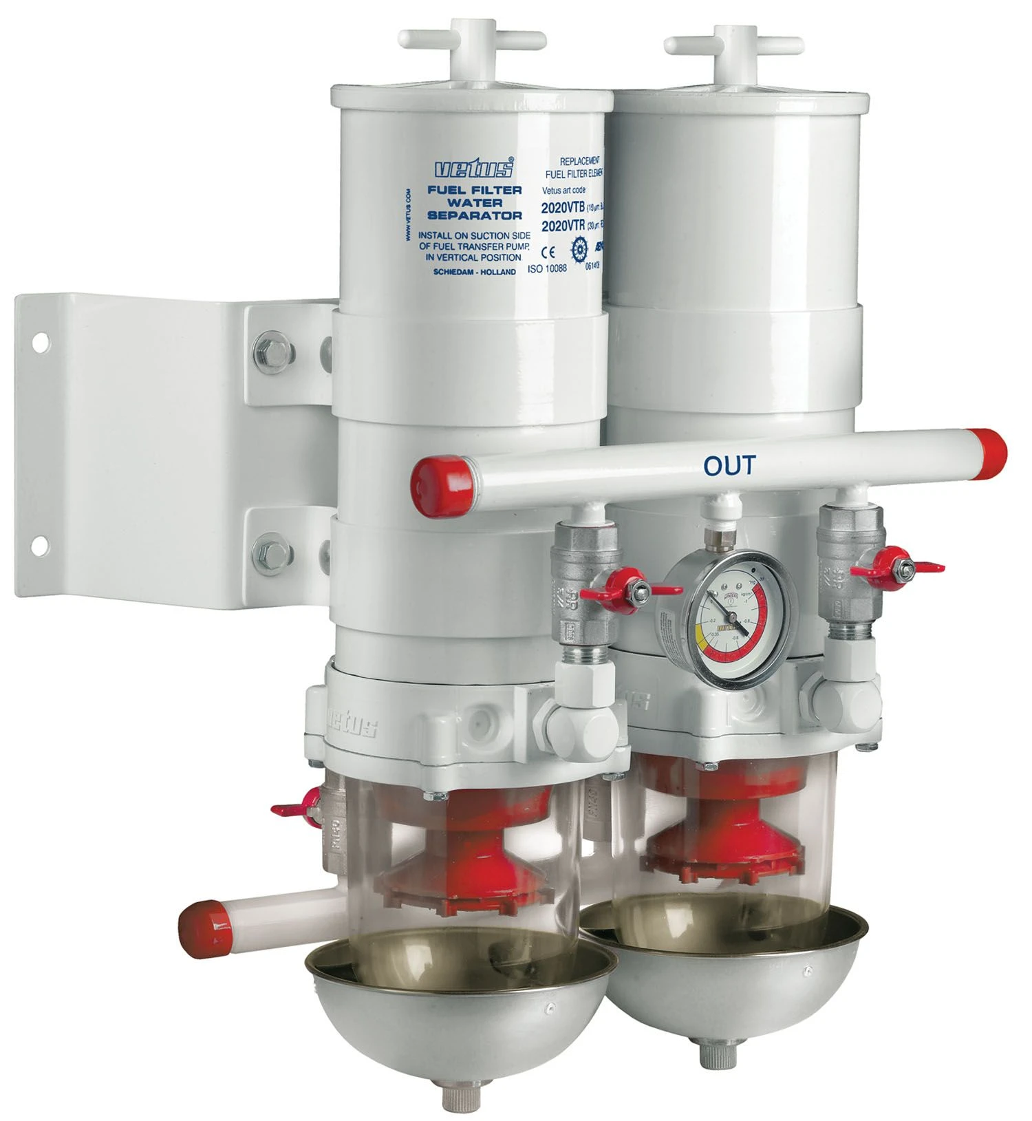 Vetus Wasserabscheider/Grobfilter, 2 in Reihe