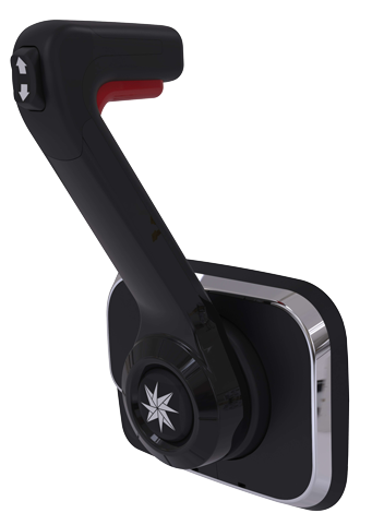 SeaStar Xtreme Control in Black Seitenmontage mit Trimmschalter & Schaltsperre seastar-xtreme-control-in-black-zijmontage-met-trim-switch-en-neutraal-interlock