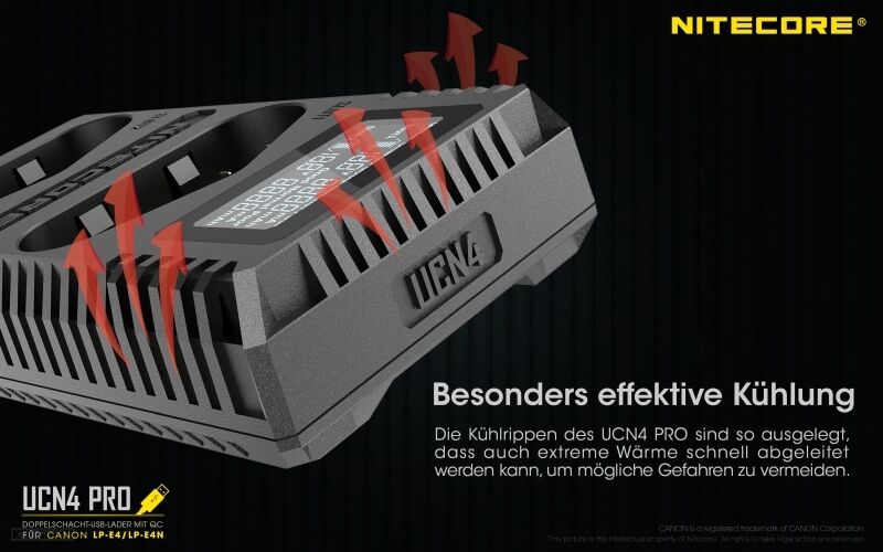 Nitecore UCN4 PRO - für Canon Cameras