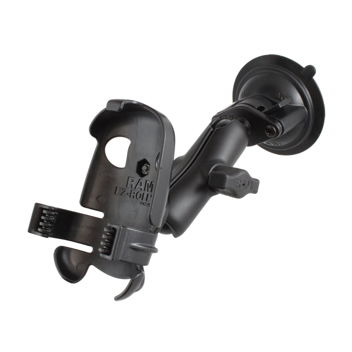 RAM Mounts Saugfuss-Halterung Magellan Explorist - mittlerer Verbindungsarm, 2x Diamond-Basisplatte (Trapez), Halteschale, B-Kugel (1 Zoll)