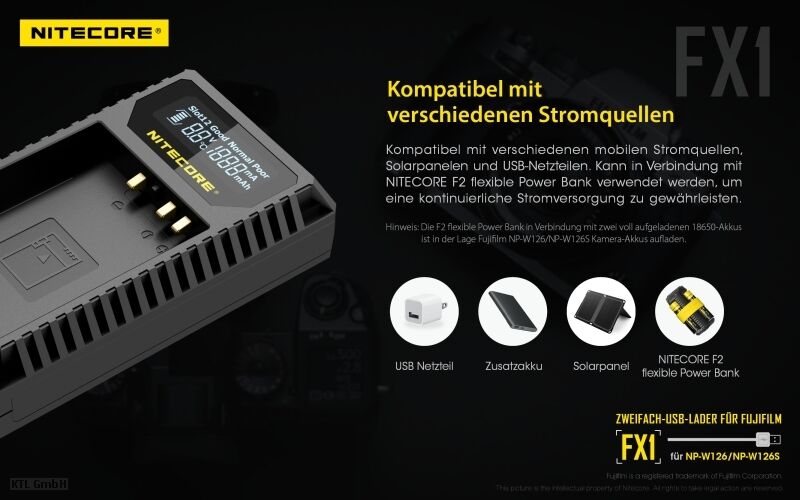 Nitecore FX1 - für Fuji Cameras