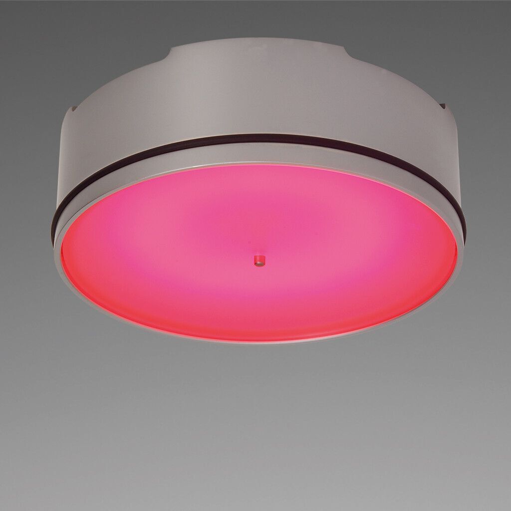 LED-Anbauleuchte D2-3 Master, chrom-matt, rot/warmweiß, 10-30V DC, max. 9 W, mit Dimmer