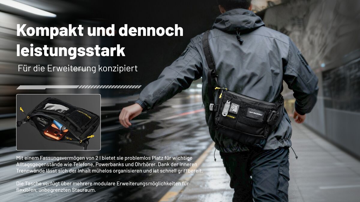 Nitecore SLB08 - EDC-Slingbag, 2 Liter