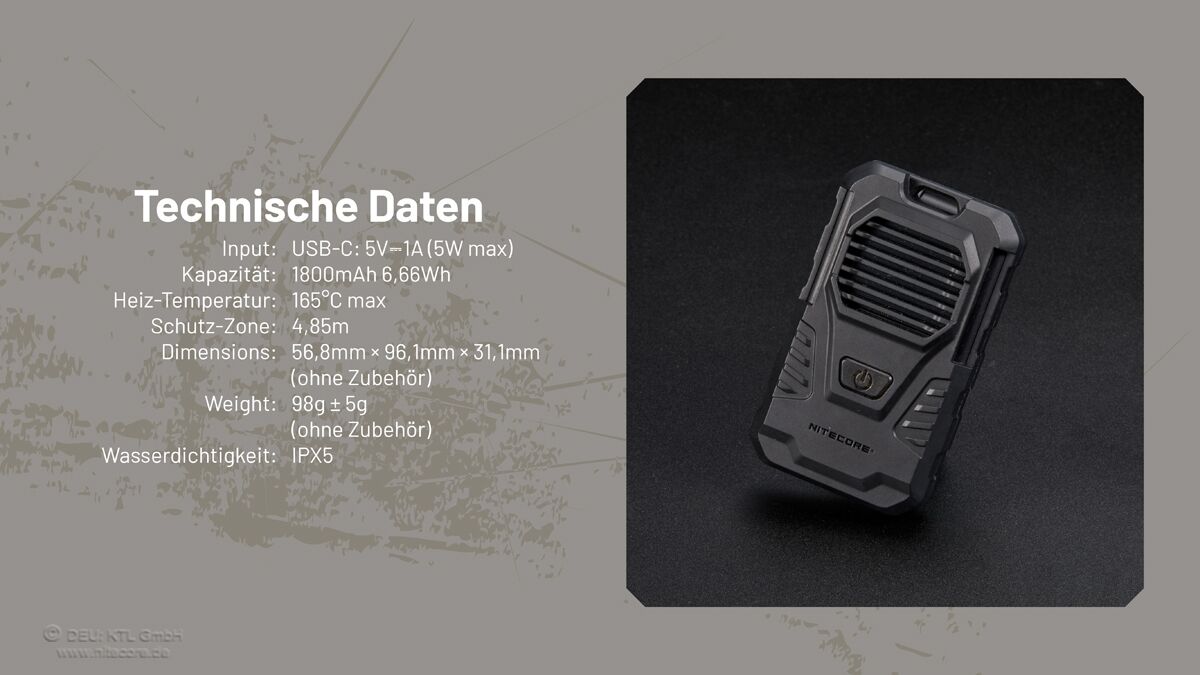 Nitecore EMR06 TAC - Mückenabwehr
