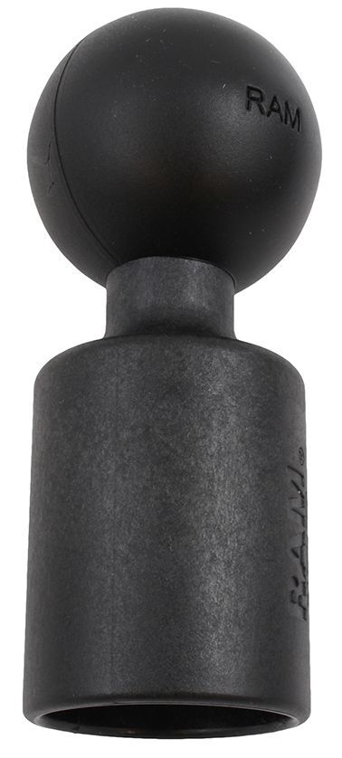 RAM Mounts Verbundstoff-Rohrabschluss mit C-Kugel (1,5 Zoll) - Rohraufnahme für 28,2 mm Durchmesser, im Polybeutel