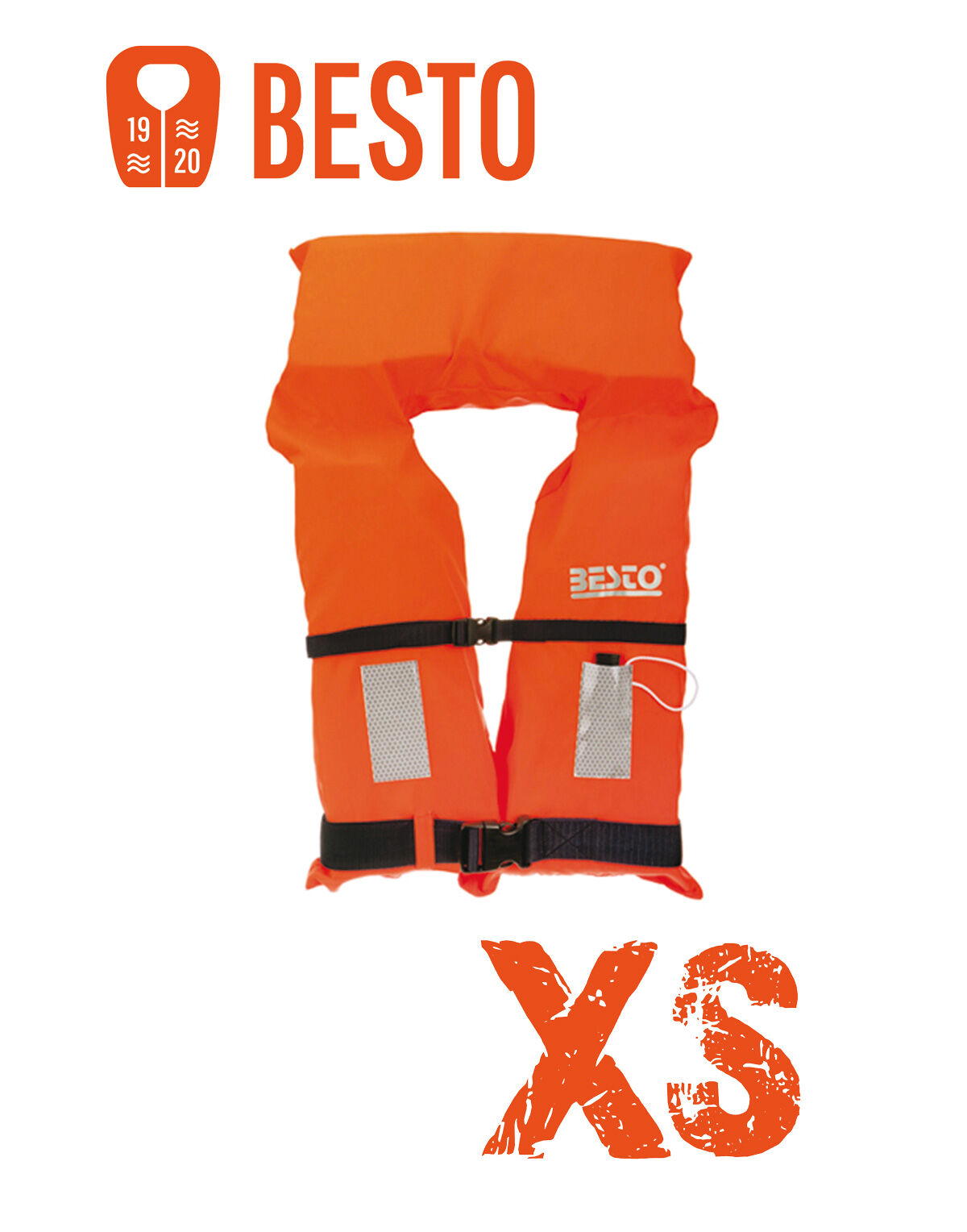 Besto_Rettungsweste_Orange_XS Besto Rettungsweste Orange 100N in Größe: XS