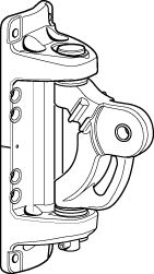 Seldén Mastbeschlag 242 x 81mm für Rodkick / C-Mastprofil  Seldén Mastbeschlag 242 x 81mm für Rodkick / C-Mastprofil