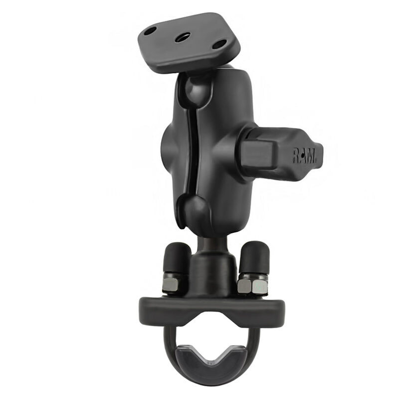 RAM Mounts Lenker- & Rundrohr-Set - B-Kugel (1 Zoll) - 1x Diamond (Trapez) Basisplatte (AMPS) - Kurzer Verbindungsarm (ca. 61,46 mm) - 1x U-Bügel Klemmbasis (Klemmbereich 12,7 - 31,8 mm)