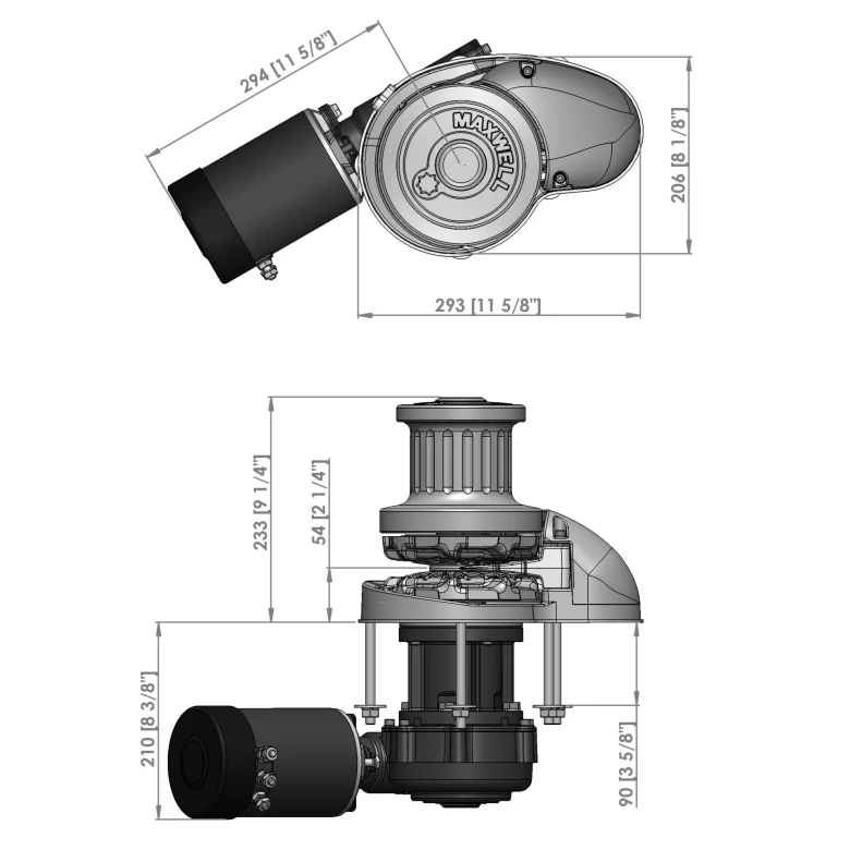 Maxwell Ankerwinde RC12-10 10mm-3/8'