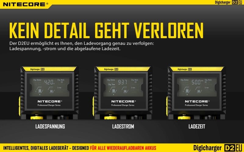Nitecore Digicharger D2EU- EU-Version