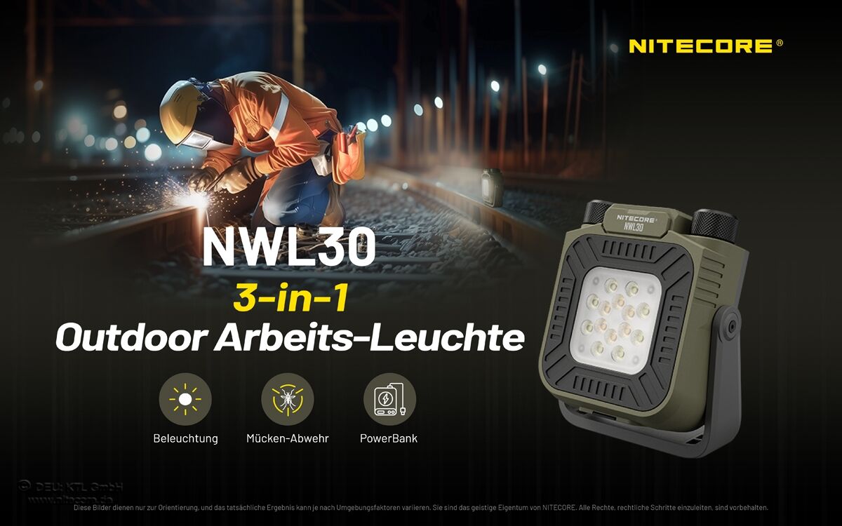 Nitecore Worklight NWL30 - Universal-Arbeitsleuchte