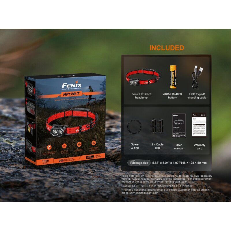 Fenix HP12R-T LED Stirnlampe rot