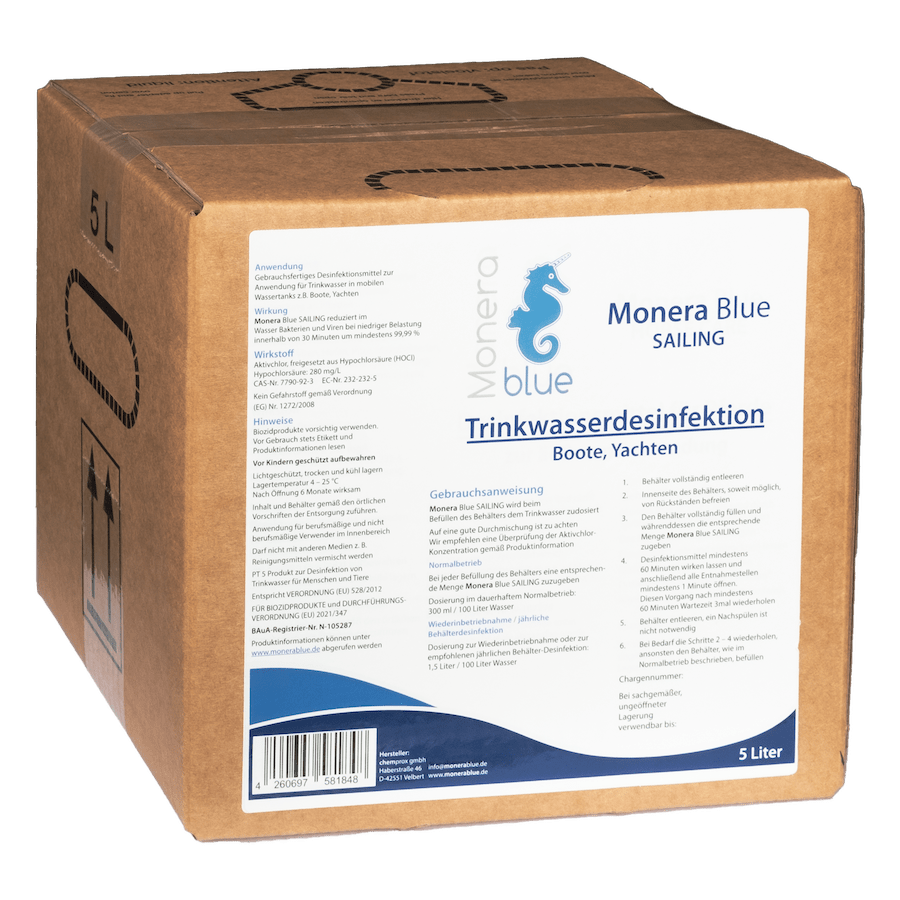 Monera Blue SAILING Desinfektionsmittel (verschiedene Größen) Monera Blue SAILING Desinfektionsmittel (verschiedene Größen)