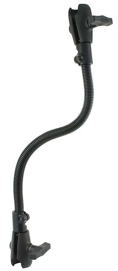 RAM Mounts Schwanenhals - C-Kugel Aufnahmen (1,5 Zoll), flexibler Stab (ca. 450 mm)