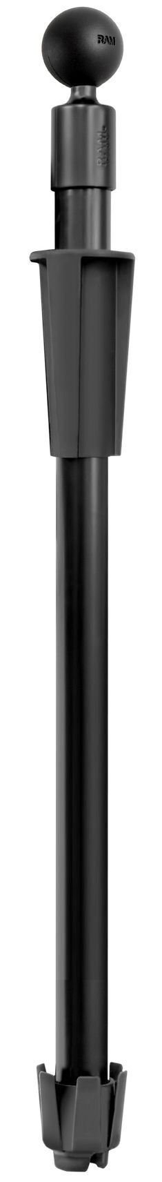 RAM Mounts Verbundstoff Press-N-Lock Basis mit Stab (ca. 450 mm) u. C-Kugel (1,5 Zoll) - Zubehör für Angelrutenhalter, im Polybeutel