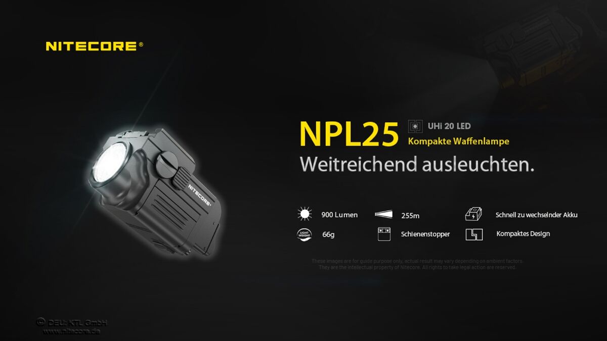 Nitecore NPL25, schwarz