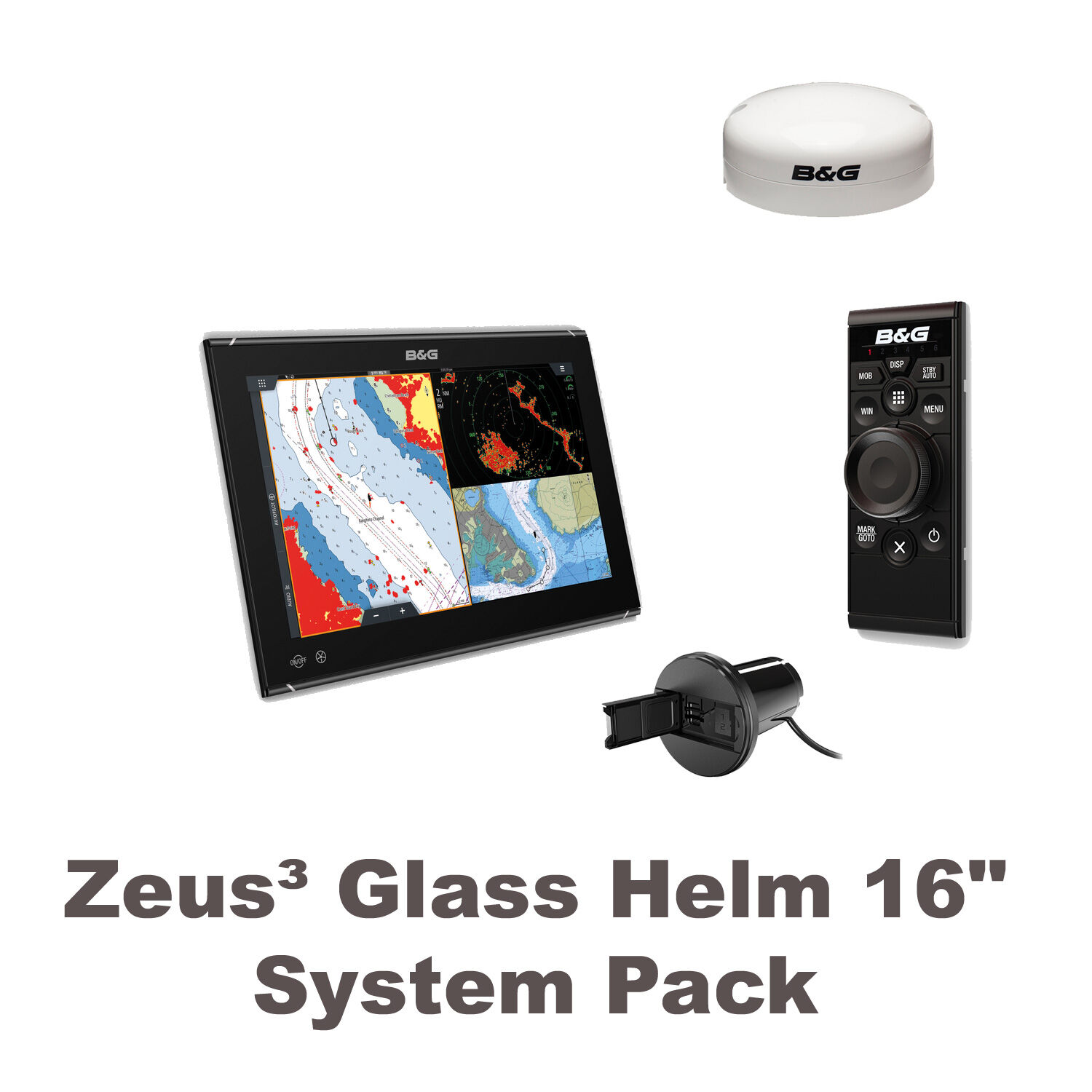 B&G Zeus3 Glass Helm 16" System Paket