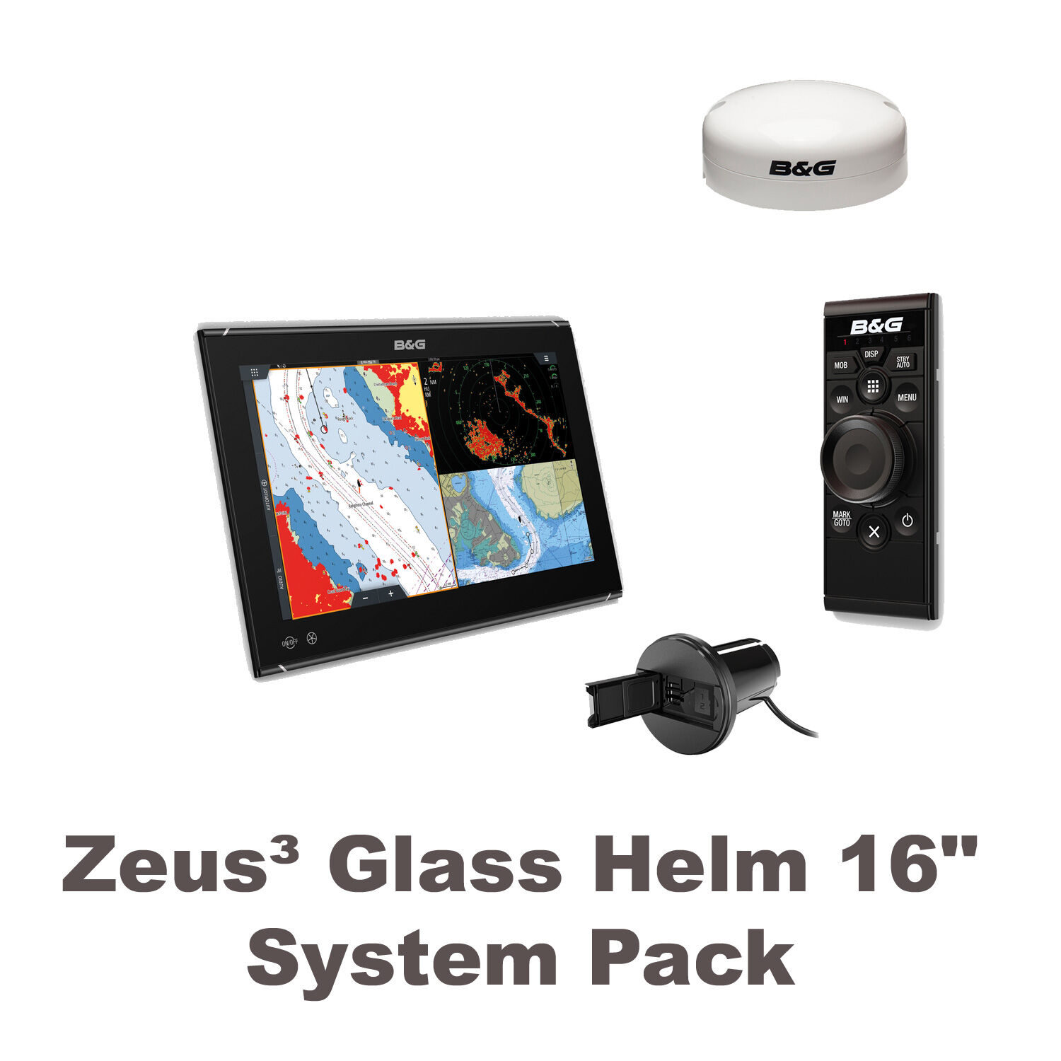 BundG_Zeus3_GlassHelm_16er_System_Paket B&G Zeus3 Glass Helm 16" System Paket