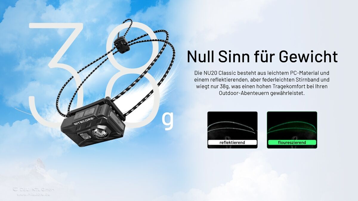 Nitecore NU20 Classic - 360 Lumen