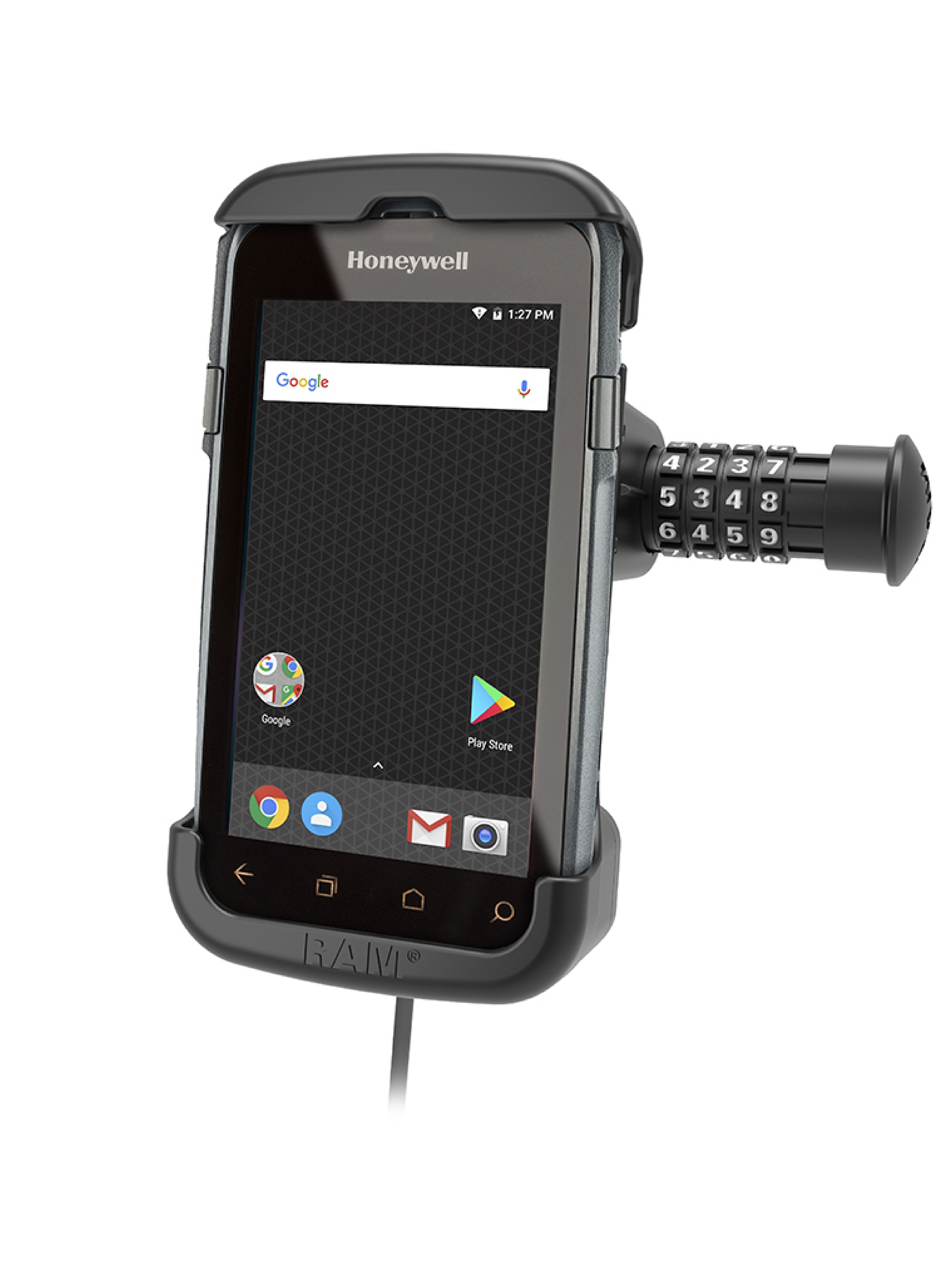 RAM Mounts Form-Fit Halteschale (Zahlenschloss) für Honeywell CT50, CT60 & CT60 XP - USB-A-Anschluss
