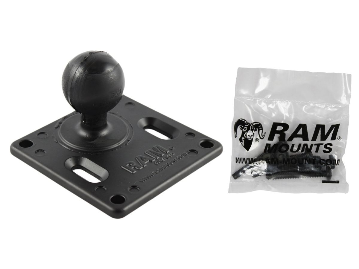 RAM Mounts VESA-Platte (75x75 mm Lochraster) mit C-Kugel (1,5 Zoll) - mit Schrauben-Set
