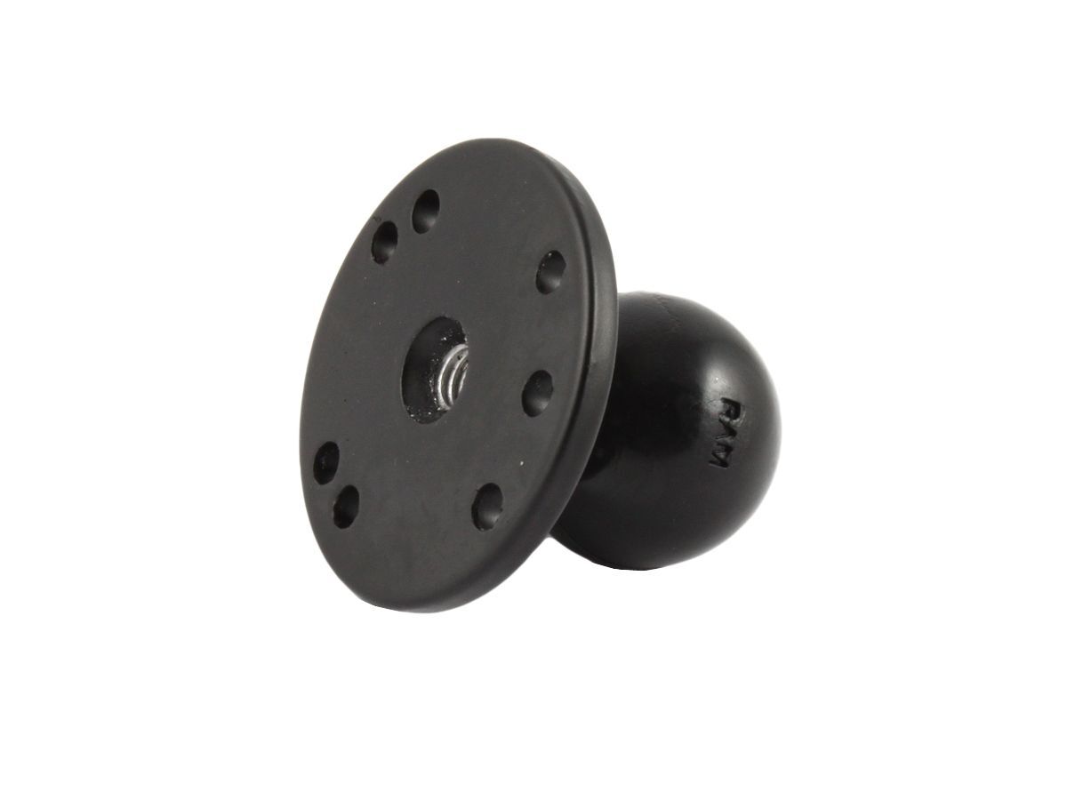 RAM Mounts runde Basisplatte (AMPS) mit 3/8"-16 Innengewinde (Unterseite) - C-Kugel (1,5 Zoll), im Polybeutel