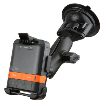 RAM Mounts Saugfuss-Halterung für Spot 4 Messenger - B-Kugel (1 Zoll), mittlerer Verbindungsarm