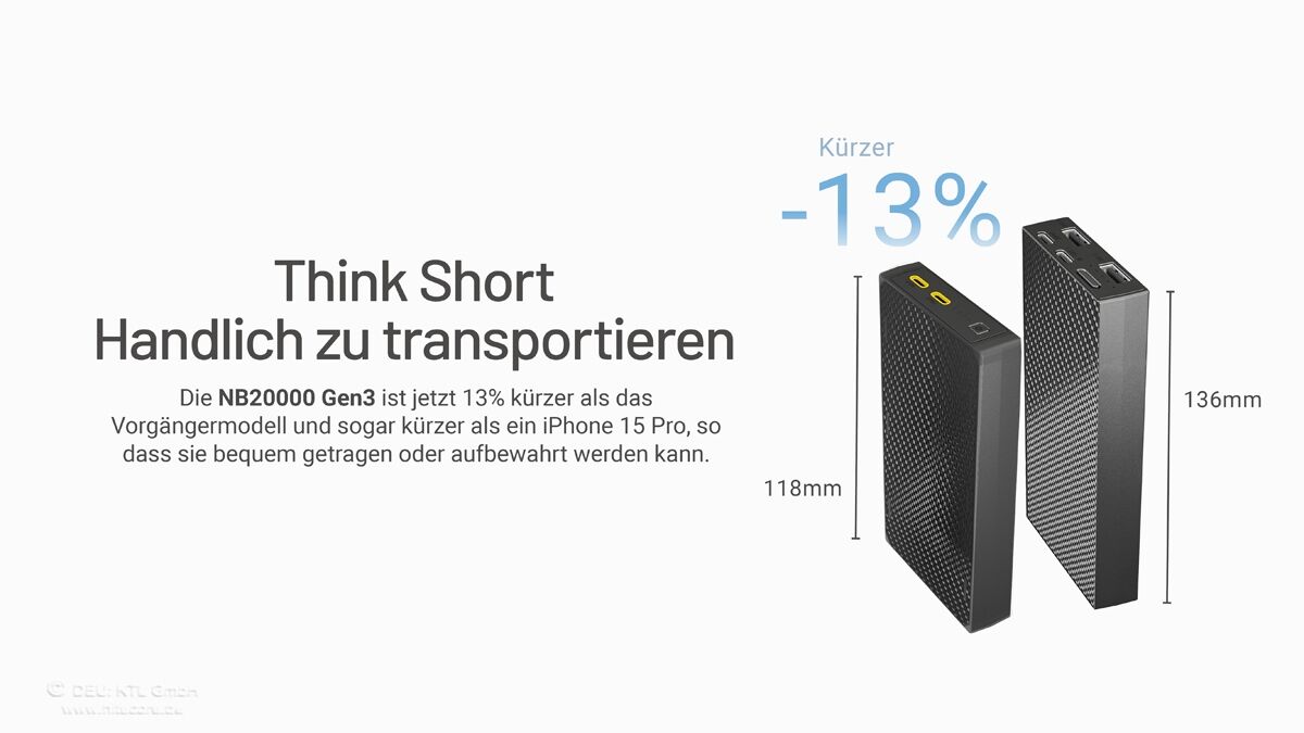 Nitecore Powerbank NB20000 GEN3 - 20000mAh