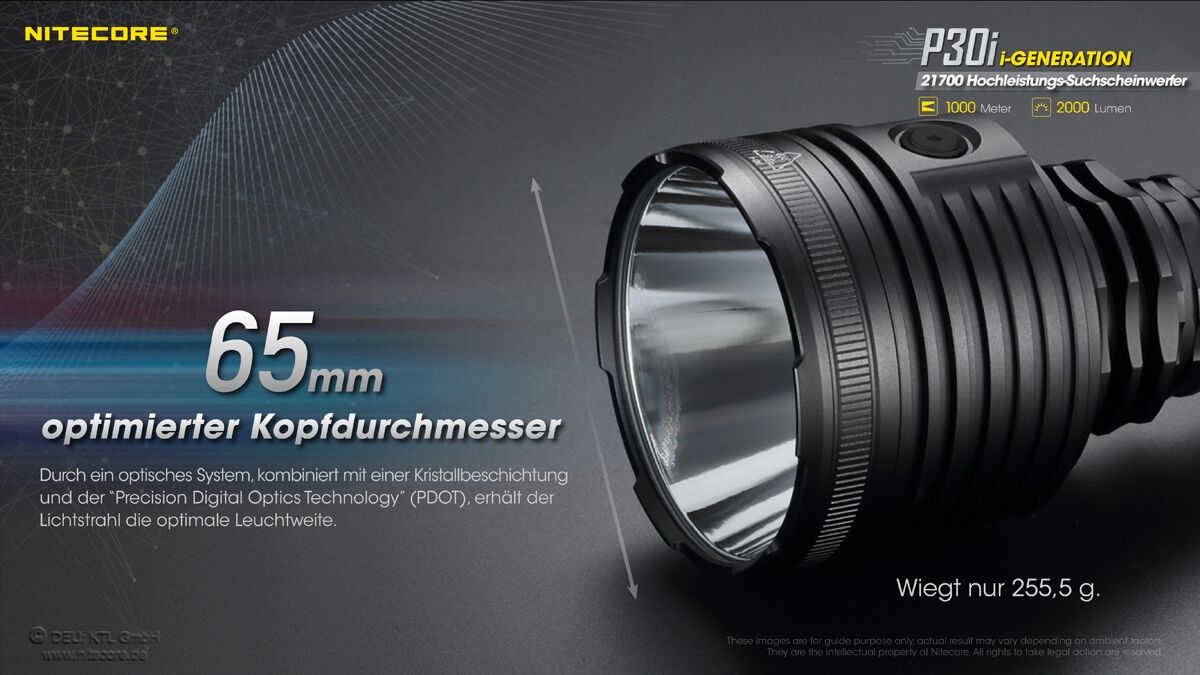 Nitecore P30i - 2000 Lumen