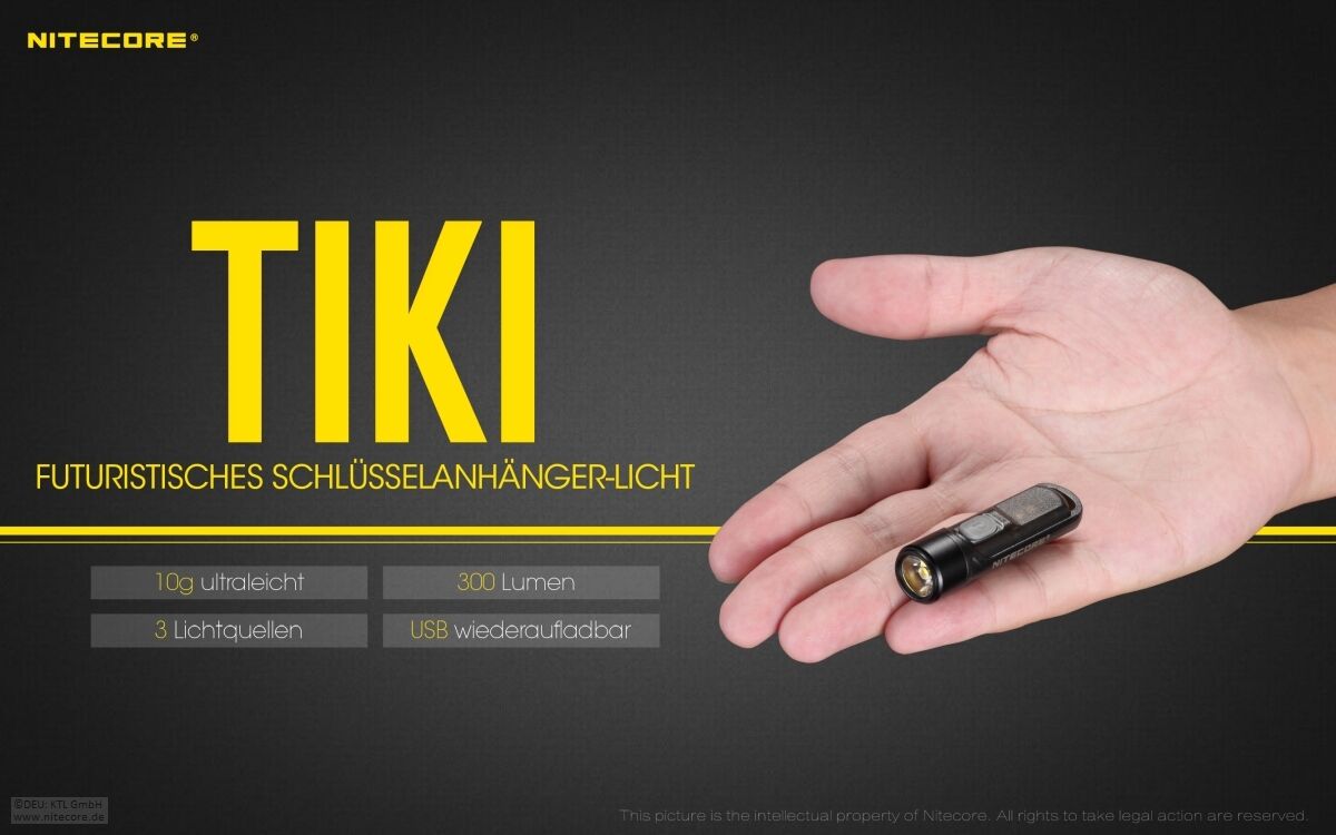 Nitecore TIKI - 300 Lumen